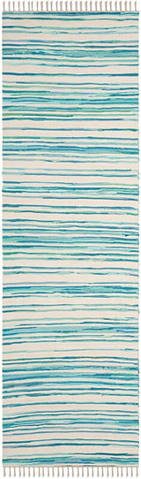 Safavieh Rag Rug Rar126D Ivory / Green Rugs.