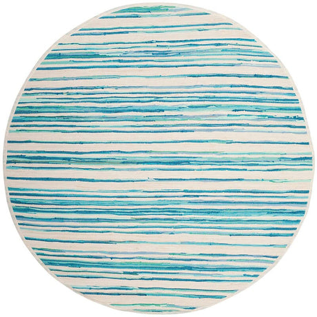 Safavieh Rag Rug Rar126D Ivory / Green Rugs.