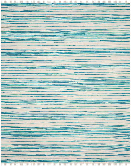 Safavieh Rag Rug Rar126D Ivory / Green Rugs.
