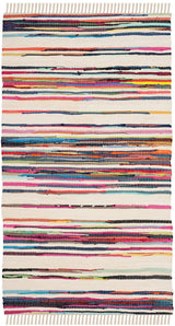 Safavieh Rag Rug Rar126G Ivory / Multi Rugs.