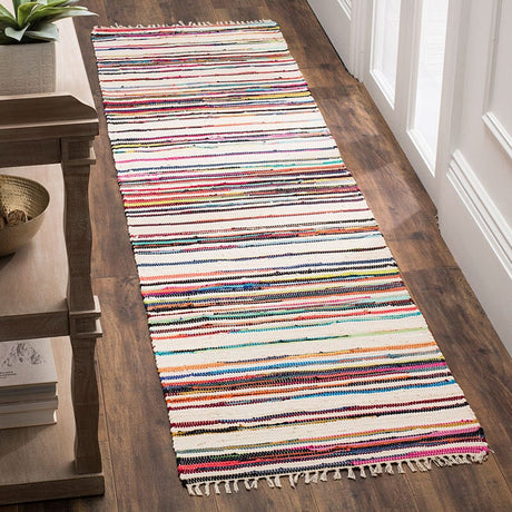 Safavieh Rag Rug Rar126G Ivory / Multi Rugs.