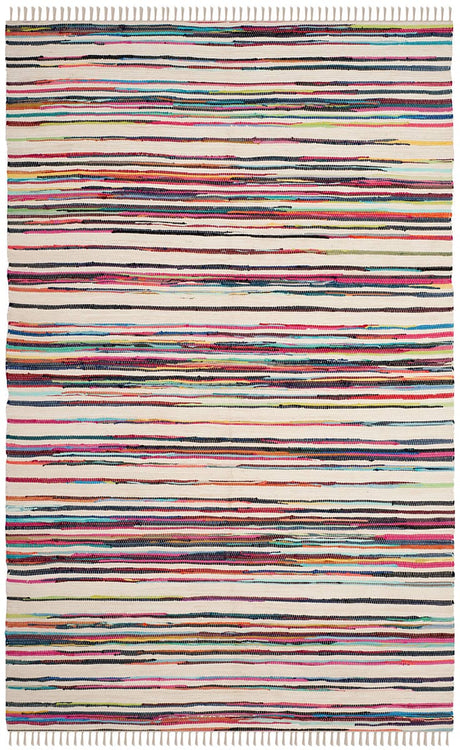 Safavieh Rag Rug Rar126G Ivory / Multi Rugs.