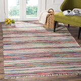 Safavieh Rag Rug Rar126G Ivory / Multi Rugs.