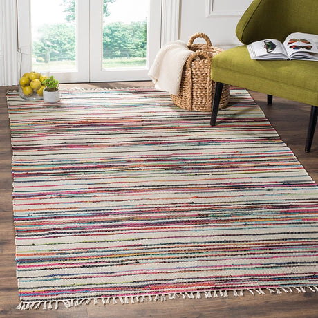 Safavieh Rag Rug Rar126G Ivory / Multi Rugs.