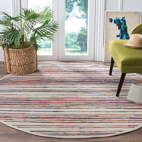 Safavieh Rag Rug Rar126G Ivory / Multi Rugs.