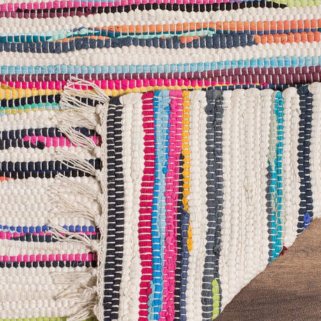 Safavieh Rag Rug Rar126G Ivory / Multi Rugs.