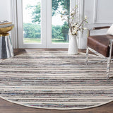 Safavieh Rag Rug Rar126Q Ivory / Charcoal Rugs.