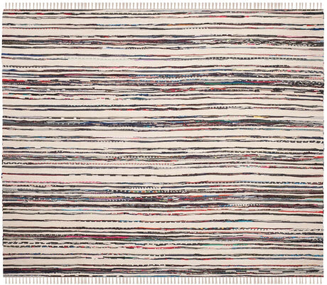 Safavieh Rag Rug Rar126Q Ivory / Charcoal Rugs.