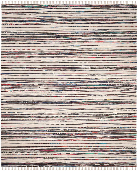 Safavieh Rag Rug Rar126Q Ivory / Charcoal Rugs.
