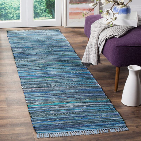 Safavieh Rag Rug Rar127B Blue / Multi Rugs.