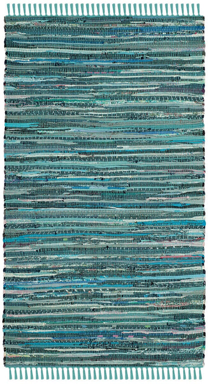 Safavieh Rag Rug Rar127C Turquoise / Multi Area Rug