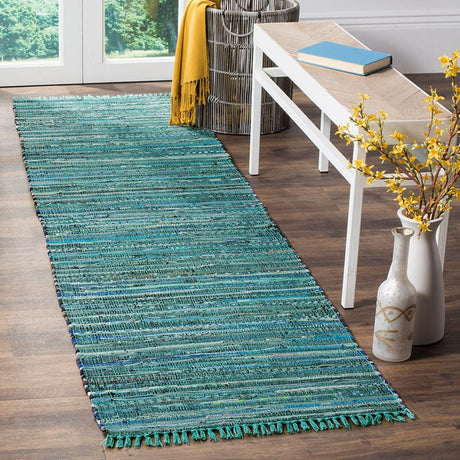 Safavieh Rag Rug Rar127C Turquoise / Multi Rugs.