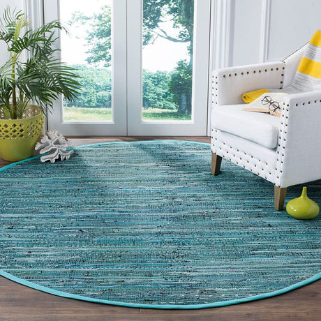 Safavieh Rag Rug Rar127C Turquoise / Multi Rugs.