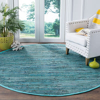 Safavieh Rag Rug Rar127C Turquoise / Multi Area Rug