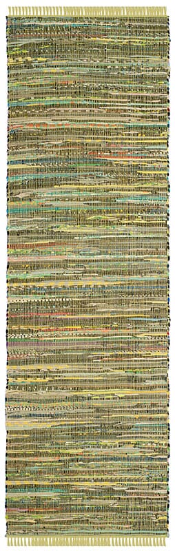 Safavieh Rag Rug Rar127D Light Green / Multi Area Rug