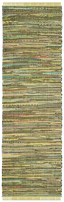 Safavieh Rag Rug Rar127D Light Green / Multi Rugs.