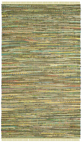 Safavieh Rag Rug Rar127D Light Green / Multi Rugs.