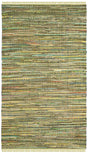 Safavieh Rag Rug Rar127D Light Green / Multi Rugs.