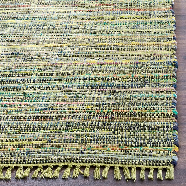Safavieh Rag Rug Rar127D Light Green / Multi Rugs.