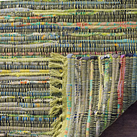 Safavieh Rag Rug Rar127D Light Green / Multi Rugs.