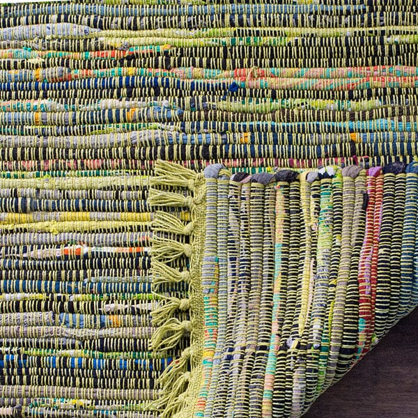 Safavieh Rag Rug Rar127D Light Green / Multi Rugs.