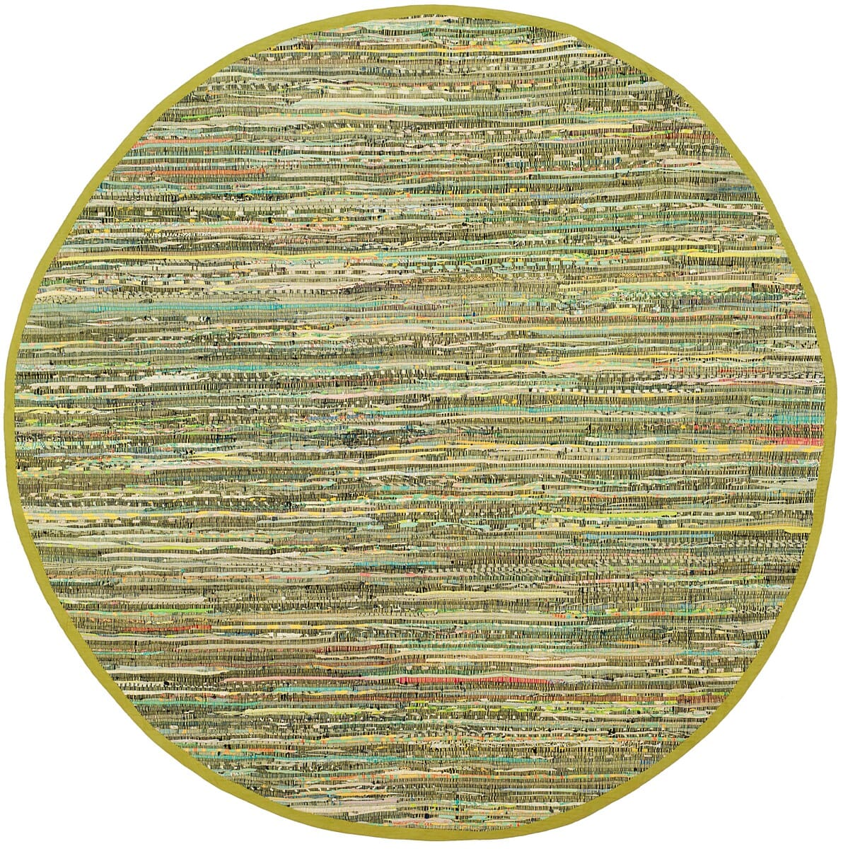 Safavieh Rag Rug Rar127D Light Green / Multi Rugs.