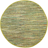 Safavieh Rag Rug Rar127D Light Green / Multi Rugs.