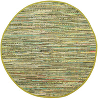 Safavieh Rag Rug Rar127D Light Green / Multi Area Rug