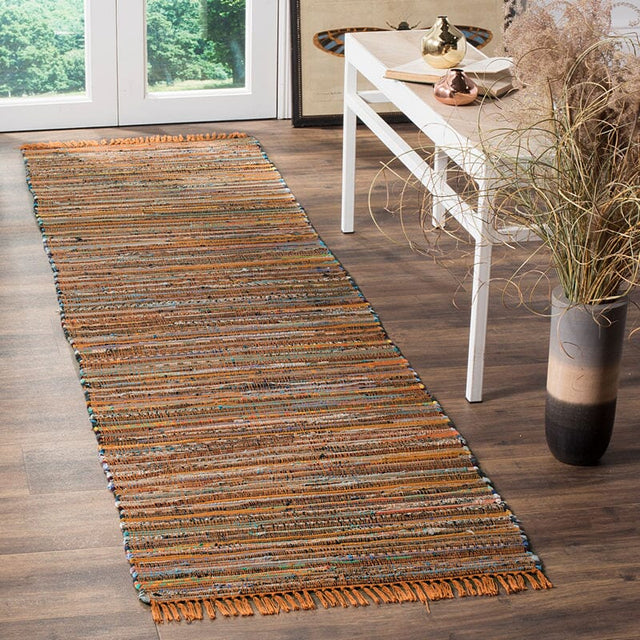 Safavieh Rag Rug Rar127N Gold / Multi Rugs.