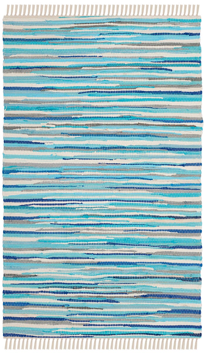 Safavieh Rag Rug Rar129C Turquoise / Multi Area Rug