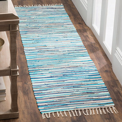 Safavieh Rag Rug Rar129C Turquoise / Multi Area Rug