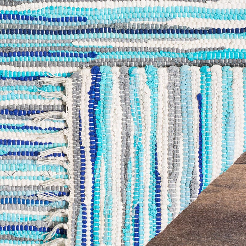 Safavieh Rag Rug Rar129C Turquoise / Multi Area Rug