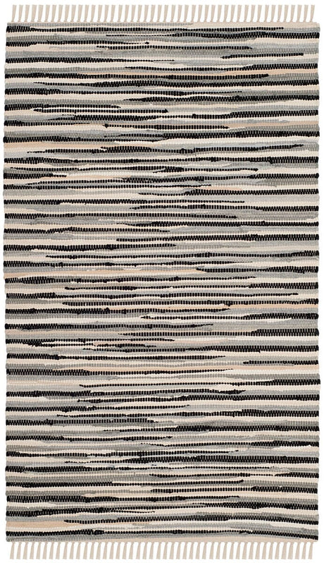 Safavieh Rag Rug Rar129Q Black / Multi Rugs.