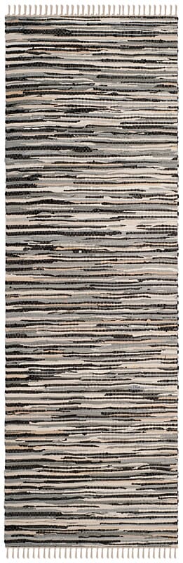 Safavieh Rag Rug Rar129Q Black / Multi Area Rug