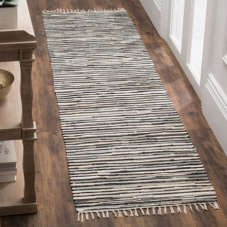 Safavieh Rag Rug Rar129Q Black / Multi Rugs.