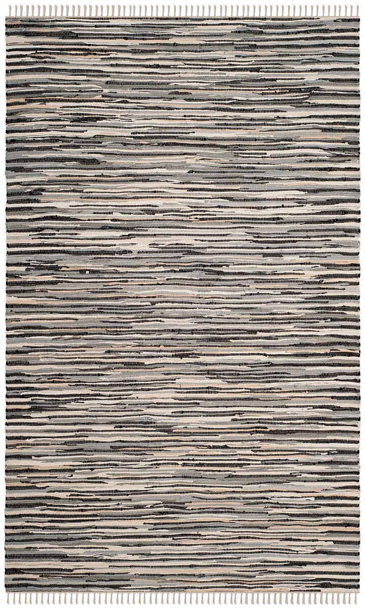 Safavieh Rag Rug Rar129Q Black / Multi Rugs.