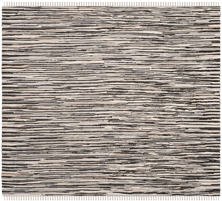 Safavieh Rag Rug Rar129Q Black / Multi Area Rug