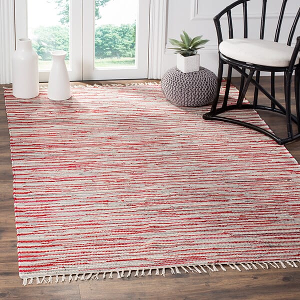 Safavieh Rag Rug Rar129R Red / Multi Area Rug