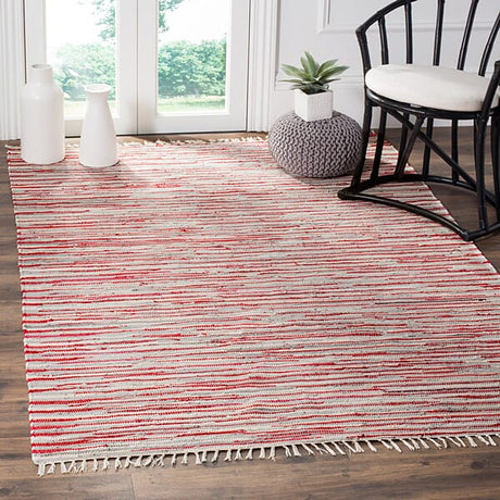 Safavieh Rag Rug Rar129R Red / Multi Rugs.