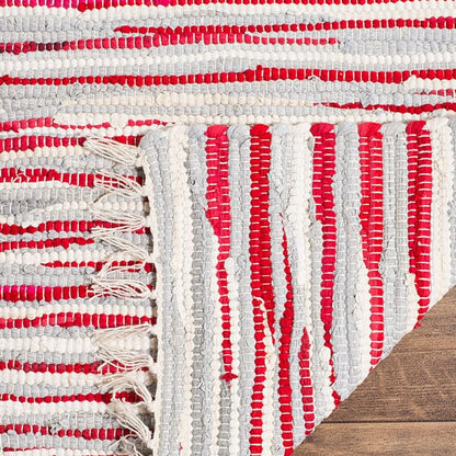 Safavieh Rag Rug Rar129R Red / Multi Area Rug