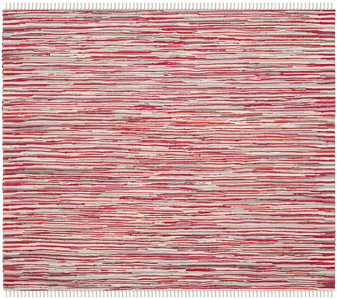 Safavieh Rag Rug Rar129R Red / Multi Area Rug