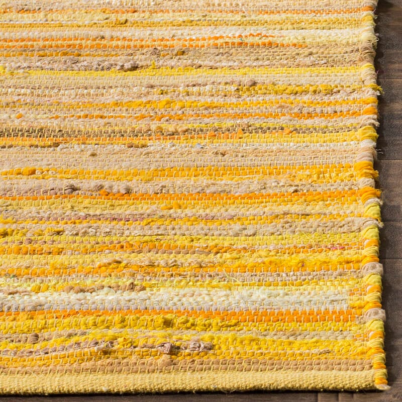 Safavieh Rag Rug Rar130H Yellow / Multi Area Rug