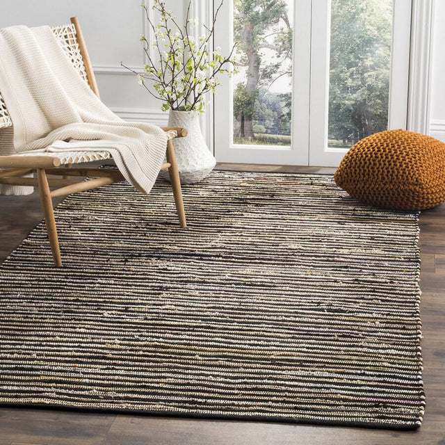 Safavieh Rag Rug Rar130Q Black / Multi Rugs.