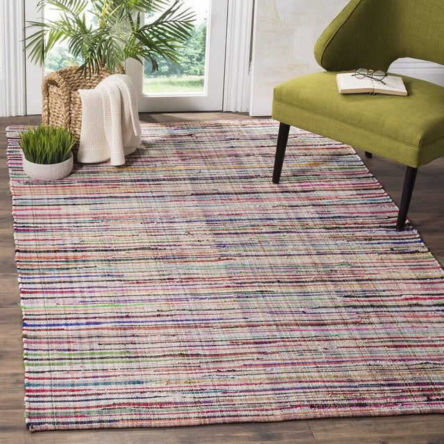 Safavieh Rag Rug Rar240A Ivory / Multi Rugs.