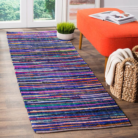 Safavieh Rag Rug Rar240B Blue/Multi Rug.