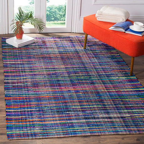 Safavieh Rag Rug Rar240B Blue/Multi Rug.