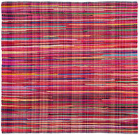 Safavieh Rag Rug Rar240D Red / Multi Striped Area Rug