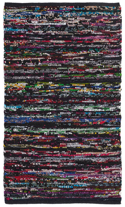 Safavieh Rag Rug Rar250G Black / Red Area Rug