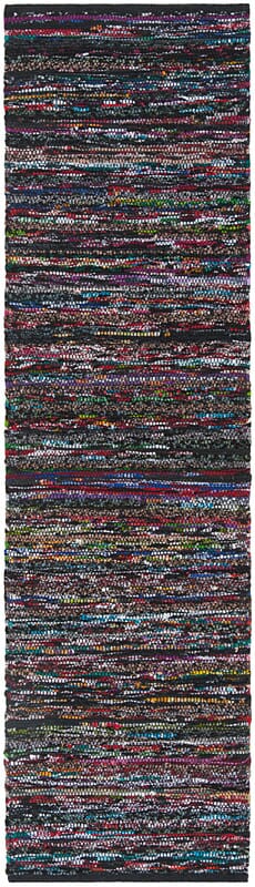 Safavieh Rag Rug Rar250G Black / Red Area Rug