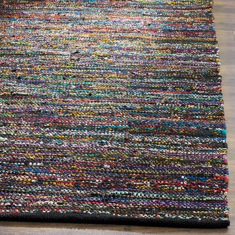 Safavieh Rag Rug Rar250G Black / Red Rugs.